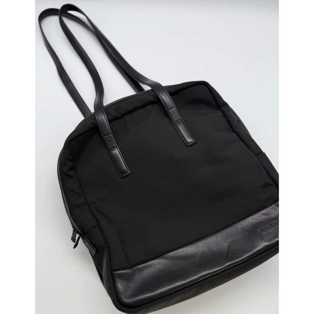 TUMI Laptop Shoulder Bag Brief Bag Black Ballistic Nylon Organizer